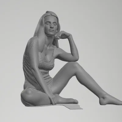 Mô hình cô gái ngồi