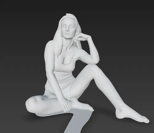 Mô hình cô gái ngồi - Image 2