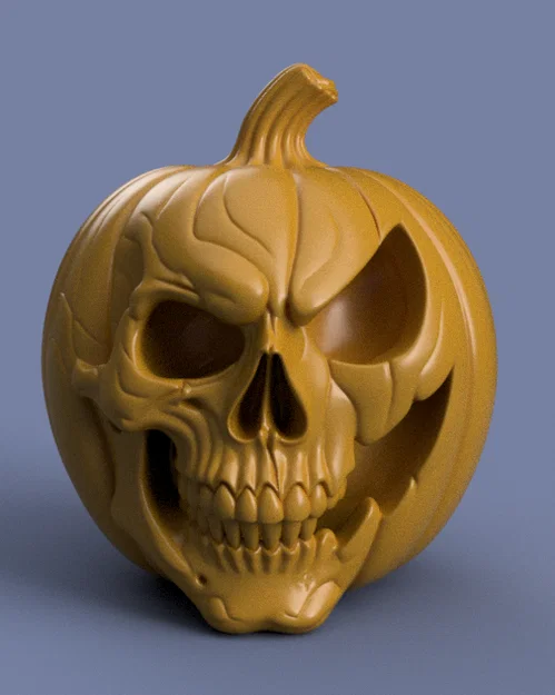 Mô hình Bí Ngô Đầu Lâu Halloween - Image 1