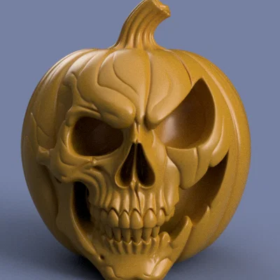 Mô hình Bí Ngô Đầu Lâu Halloween