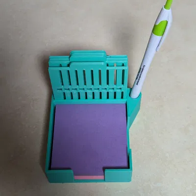 Đế Đựng Giấy Ghi Chú Kèm Khuôn Vẽ Đa Năng