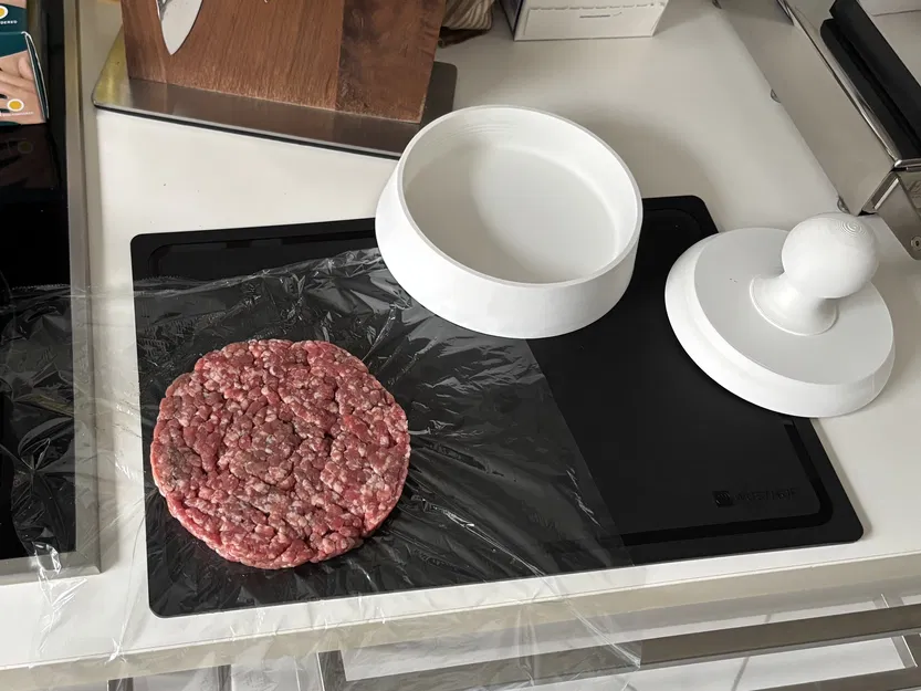 Khuôn Ép Chả Burger XXL 200/250/300g - Image 1