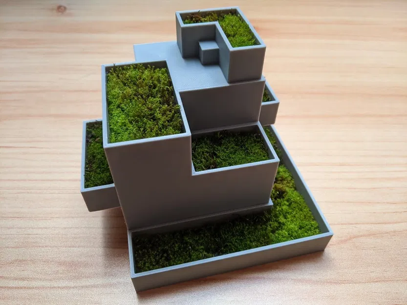 Chậu Trồng Rêu Hình Lập Phương - Image 3