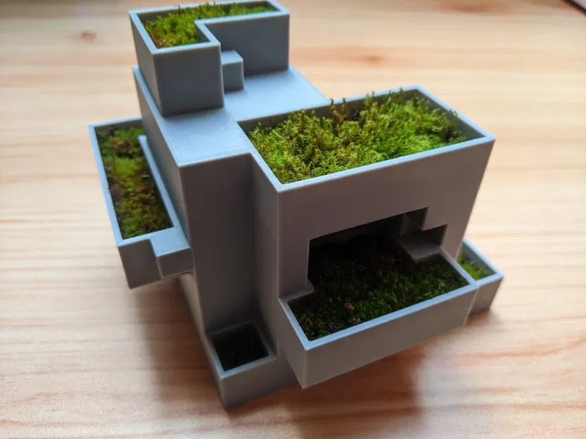 Chậu Trồng Rêu Hình Lập Phương - Image 4