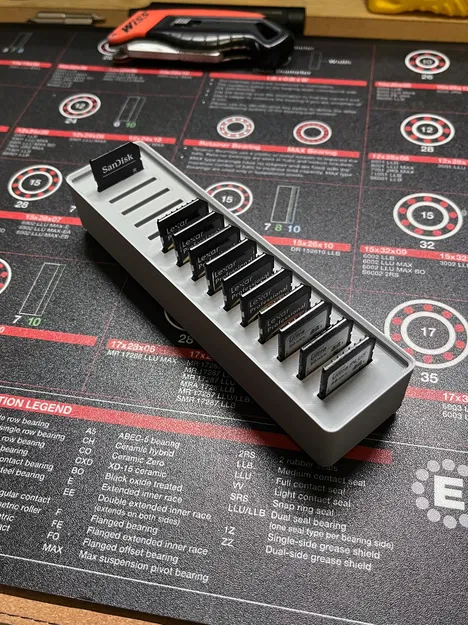 Khay Gridfinity Đựng Thẻ Nhớ SD - Image 1