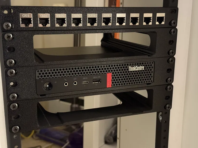 Đế gắn tủ rack 10 inch cho Lenovo Thinkcentre m920q (m720q) Tiny - Image 1
