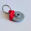 Móc khóa đĩa thắng xoay được - Thumbnail 2