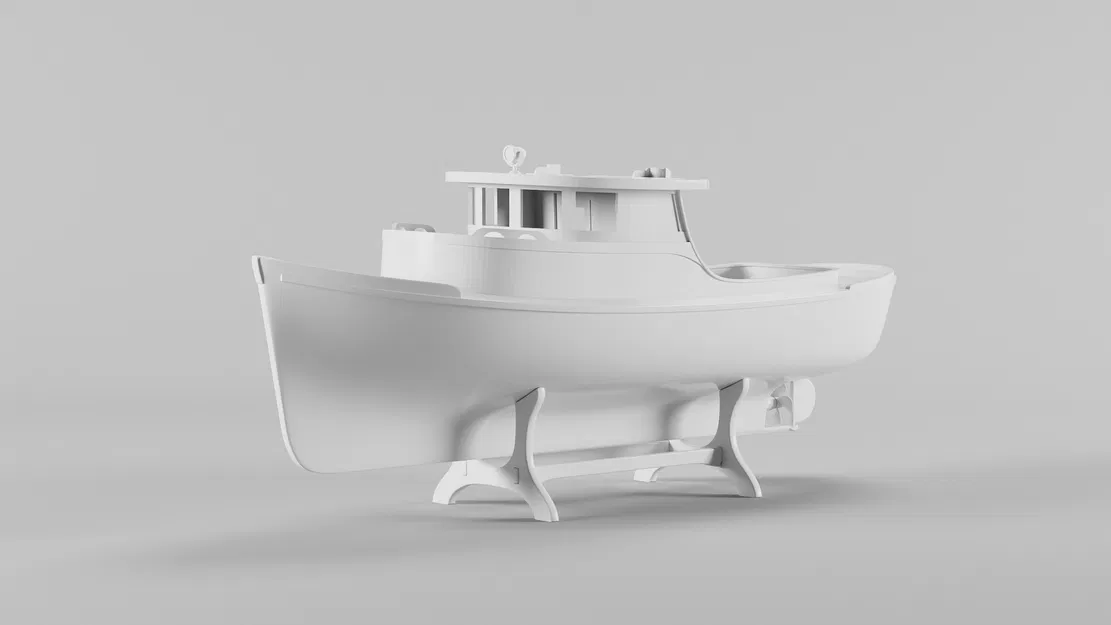 Mô Hình Thuyền Đánh Cá 3D Miễn Phí - STL - Image 1