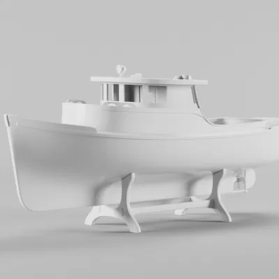 Mô Hình Thuyền Đánh Cá 3D Miễn Phí - STL