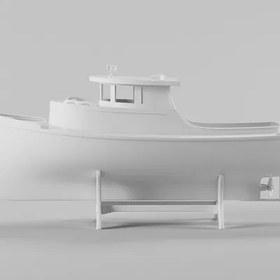 Mô Hình Thuyền Đánh Cá 3D Miễn Phí - STL