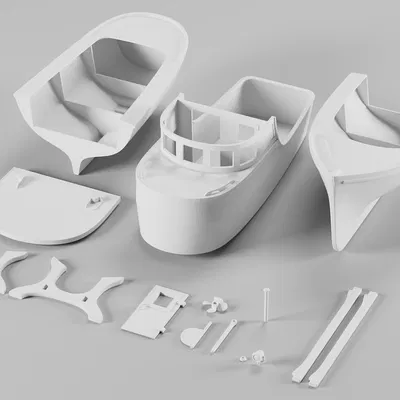 Mô Hình Thuyền Đánh Cá 3D Miễn Phí - STL