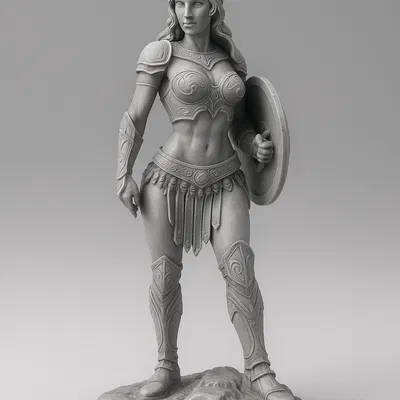 Tượng Athena's Guard Paintable Figure - Mô hình Tượng Thần Thoại