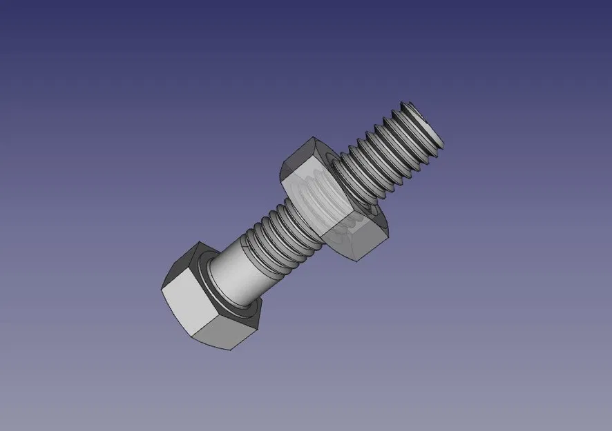 Mẫu Đai Ốc và Bu-Lông Lục Giác M5 Có Thể In 3D - Image 1