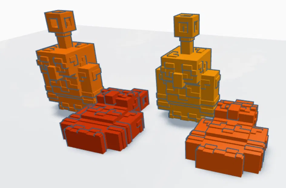 Mô Hình Minecraft Copper Golem Chi Tiết Cao (Móc Khóa hoặc Tượng, In 1 Lần/Tiêu Chuẩn) - Image 1