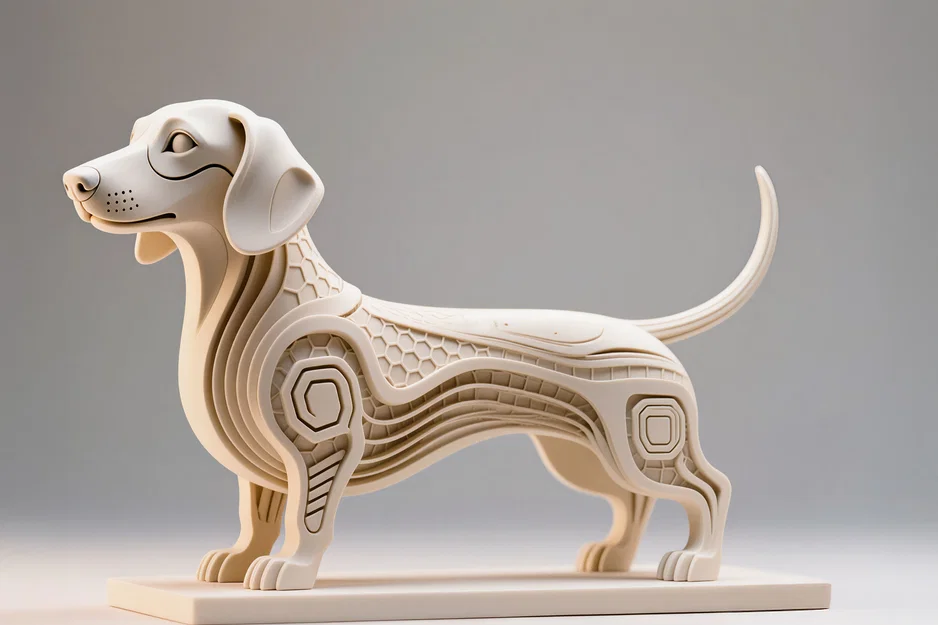 Dackel, Hexa Sculpture - Image 1