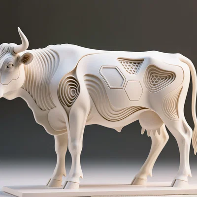 Tượng Hochlandrind, Điêu khắc Lục giác