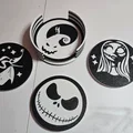 Bộ Đế Lót Ly Đêm Giáng Sinh Kinh Hoàng Cho Halloween - Thumbnail 1
