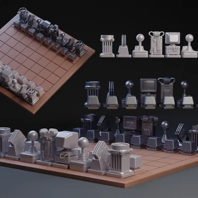 Bộ Kiện Cờ Máy Tính / Điện Tử Kiểu Retro