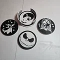 Bộ Đế Lót Ly Đêm Giáng Sinh Kinh Hoàng Cho Halloween - Thumbnail 3