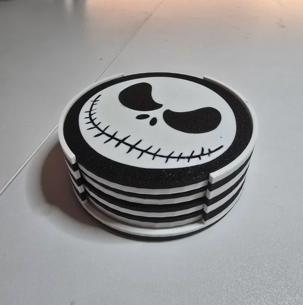 Bộ Đế Lót Ly Đêm Giáng Sinh Kinh Hoàng Cho Halloween - Image 4
