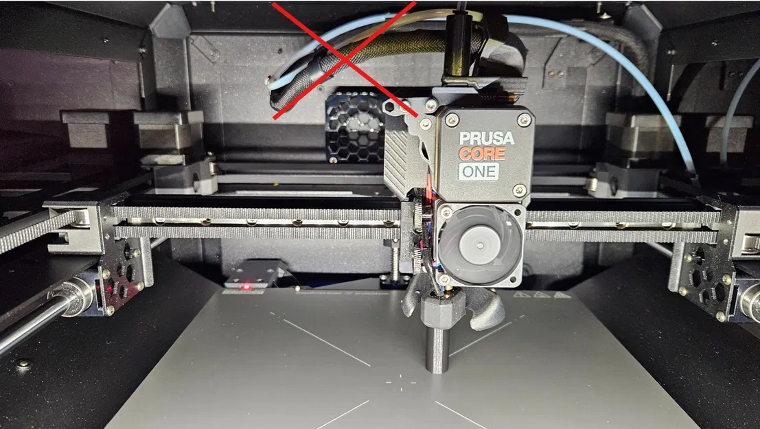 Giải pháp chống xệ dây Extruder cho CORE One MMU3. Chỉ cần Tywrap! - Image 1