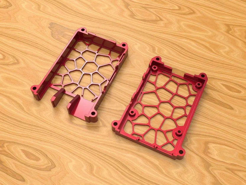 Vỏ Case Raspberry Pi 3B+ Vân Voronoi Tản Nhiệt - Image 2