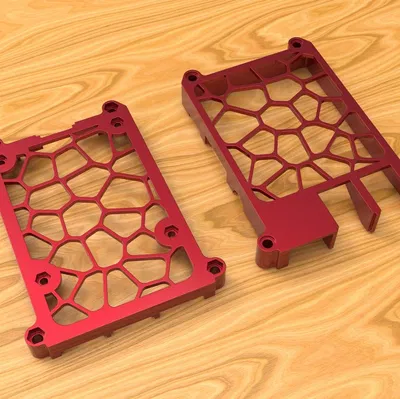 Vỏ Case Raspberry Pi 3B+ Vân Voronoi Tản Nhiệt