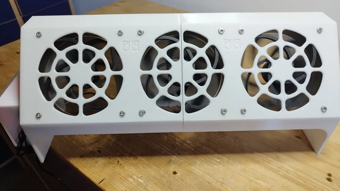 Làm Mát Bổ Sung Cho Biến Tần DEYE 8, 10, 12 KW Phía Trên 45 Độ Với 3 Quạt 120mm - Image 1