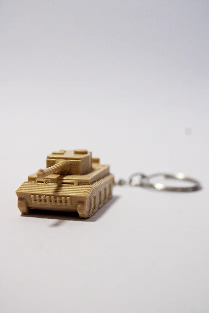 Móc khóa xe tăng in dễ dàng - Tiger 1, Centurion (có tháp pháo xoay) - Image 1