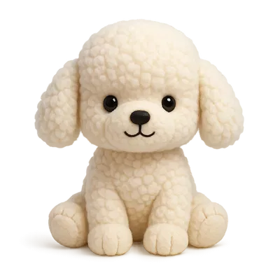 Mô Hình Chó Toy Poodle Dễ Thương