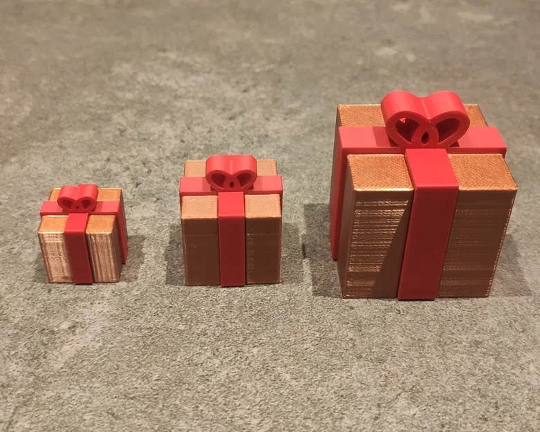 Hộp quà tặng đơn giản - Trang trí Giáng Sinh / Xmas - Image 3