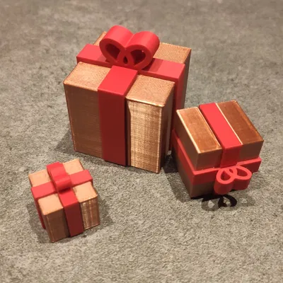 Hộp quà tặng đơn giản - Trang trí Giáng Sinh / Xmas