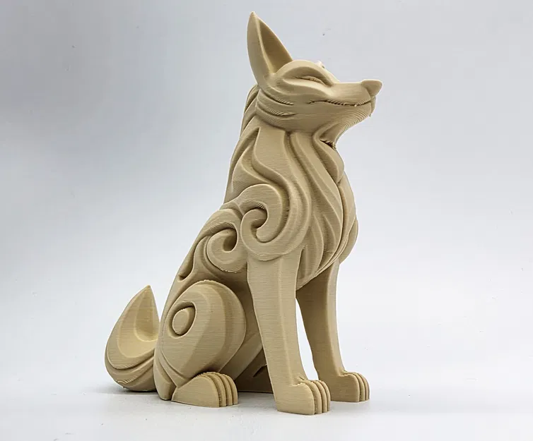 Sói Tự Hào Chạm Khắc Gỗ - Image 4