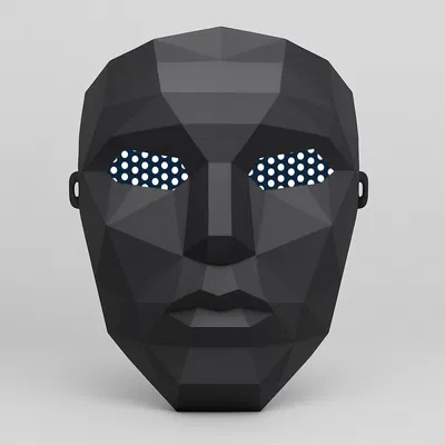 Mặt Nạ Nhân Vật Quản Trò Phim Squid Game In 3D