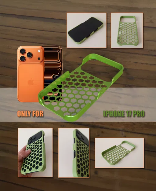 Ốp Lưng iPhone 17 Pro Thiết Kế Lục Giác - Image 1