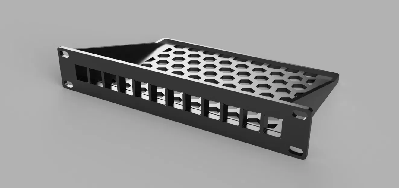 Giá Đỡ Máy Chủ "Modular 10" Inch - 1U 12 Cổng Keystone - Image 2