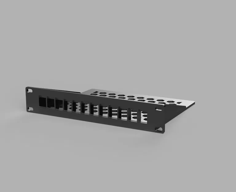 Giá Đỡ Máy Chủ "Modular 10" Inch - 1U 12 Cổng Keystone - Image 3