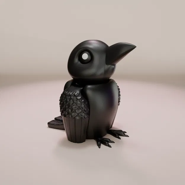 Quạ - Móc Khóa Nhân Hình Khớp Nối - Image 2