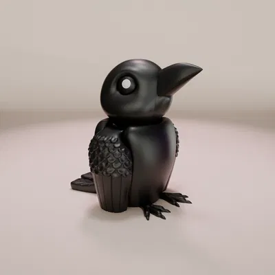 Quạ - Móc Khóa Nhân Hình Khớp Nối