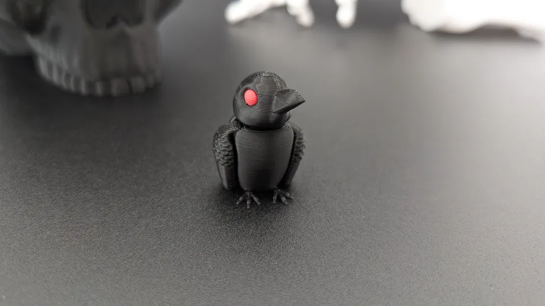 Quạ - Móc Khóa Nhân Hình Khớp Nối - Image 5