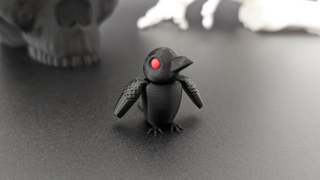 Quạ - Móc Khóa Nhân Hình Khớp Nối - Image 6