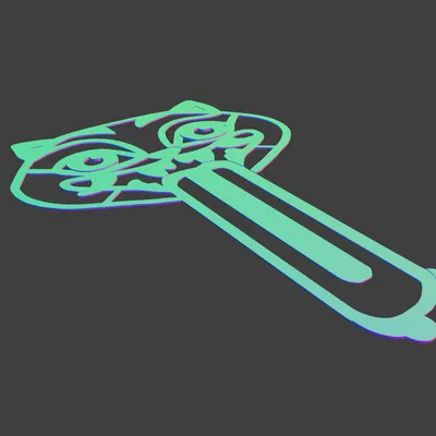 Bookmark Hổ Derpy Kpop Demon Hunters STL Đa Sắc