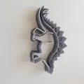 Khuôn Cắt Bánh Hình Khủng Long Stegosaurus - Thumbnail 2