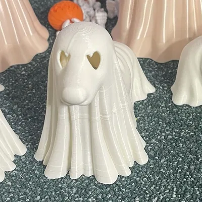Dachshund Ghost (Đèn Tealight) - Mô Hình Chó Ma