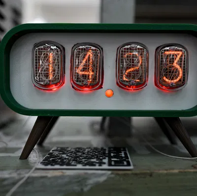 Vỏ Case Đồng Hồ Nixie IN-12 Phong Cách Retro