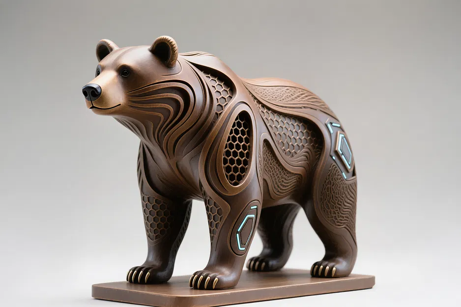 Gấu Nâu, Điêu Khắc Lục Giác - Image 1