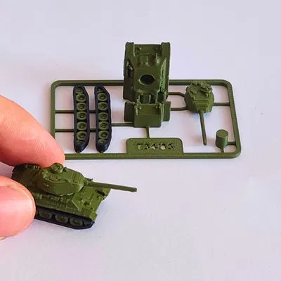 Mô hình xe tăng T34 dạng thẻ bài