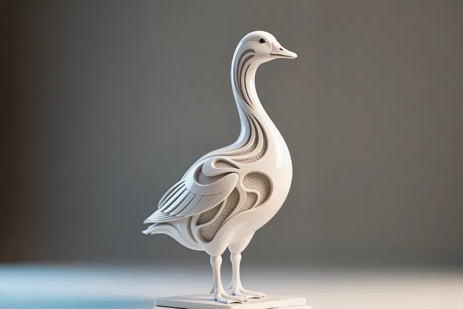 Điêu Khắc Con Ngỗng Hexa - Image 1
