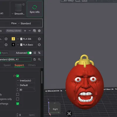 Móc Khóa Behelit - Bản In 3D Cảm Hứng Từ Berserk