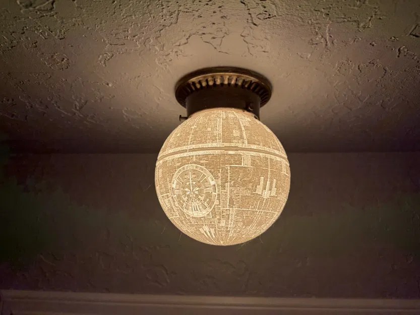 Chụp đèn Ngôi Sao Chết - Cổ 3.25” - Image 1